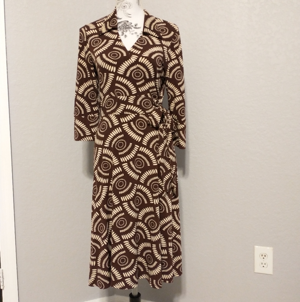 Faux wrap dress